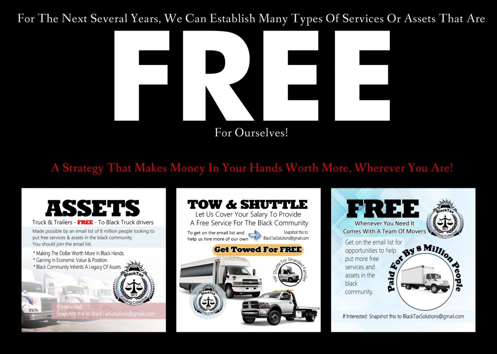 Free Trucks for use, Free towing service and free moving service